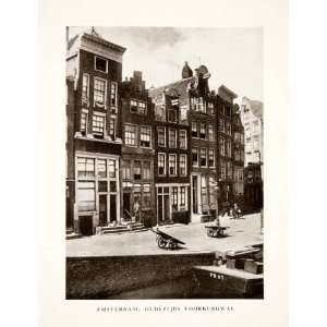 1932 Print Oudezijids Voorburgwal River Amsterdam Cityscape Historic 