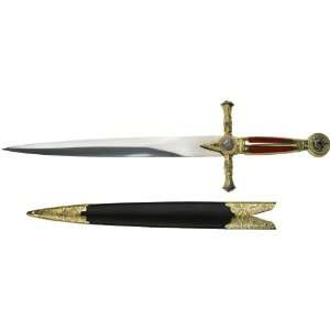  SC 21.5 MASON DAGGER W/SCABBARD(RED)