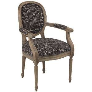  Avril Font Noir Accent Chair