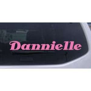 Pink 20in X 2.7in    Dannielle Name Decal Car Window Wall Laptop Decal 