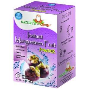 Guru Instant Mangosteen Fruit Powder, 10 Count  Grocery 