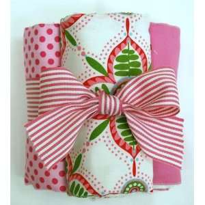  Pink Sugar Burp Cloth Set: Baby