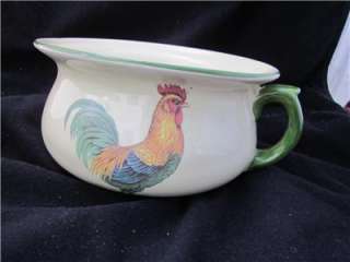 Heron Cross Pottery Rooster/Chicken Small Chamber Pot  