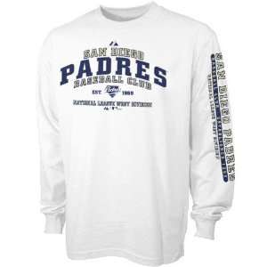  Majestic San Diego Padres White Youth Fan Club Long Sleeve 