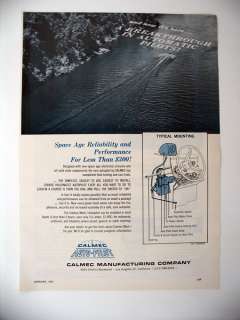 Calmec Autopilot marine boat auto pilot 1967 print Ad  