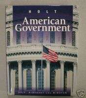 Holt American Government brand new textbook 1999 9780030505836  