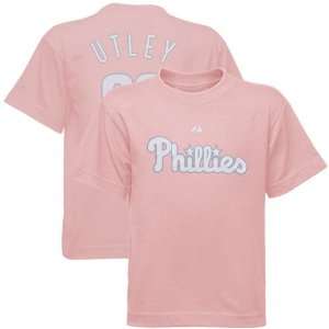  Majestic Philadelphia Phillies #26 Chase Utley Preschool Girls Pink 