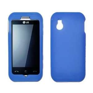  Premium Blue Silicone Gel Skin Cover Case for LG Arena 