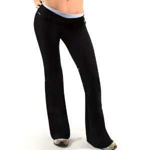   HyBreez Active Running Yoga Long Pants, Size: L, Color: Black/Blue Ice
