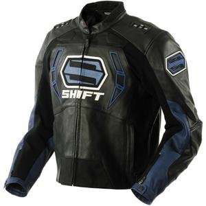    Shift Racing Octane Leather Jacket   Small/Blue: Automotive