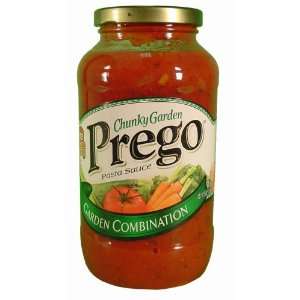 Prego Chuncky Garden Combo   12 Pack  Grocery & Gourmet 