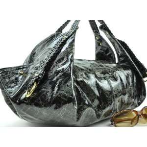   Modern Black Shape Hobo Celebrity Style Handbag 