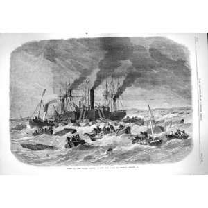  1865 Scene River Thames Ships Boats London Fine Art: Home 