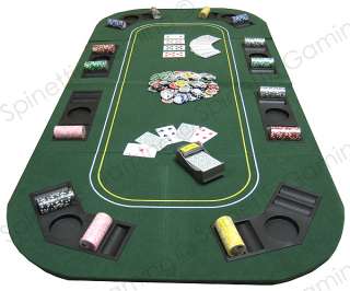 New TEXAS HOLDEM FOLDING POKER TABLE TOP W/ CARRY BAG*  