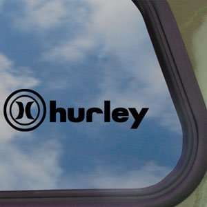  HURLEY Black Decal Surf Skate Board Bmx Window Sticker: Home & Kitchen