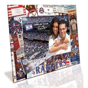  Texas Rangers 4x6 Picture Frame   Ticket Collage Design 