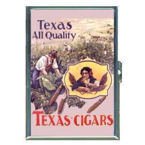 Texas Cigar Retro Poster ID Holder, Cigarette Case or Wallet MADE IN 