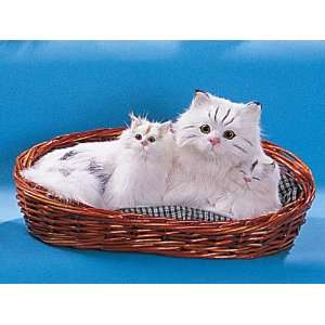  Cat Family 3 Bobbing head Decoration Collectible Furry 