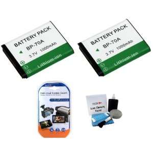  2 Pack Battery Kit For Samsung EC PL120, MV800 MultiView 