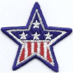  BOGO   Patriotic  Iron On Embroidered Applique Star 
