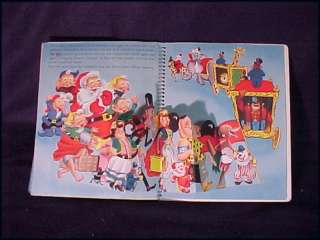 1955 Santas Merry Carnival Christmas Pop Up Book NMint  