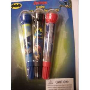    DC Comics Batman 3 Pack Markers with Roller Stamps: Toys & Games