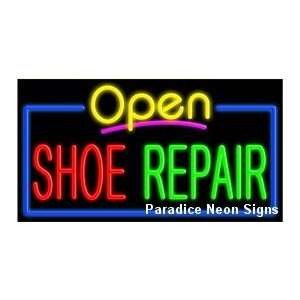 Open Shoe Repair Neon Sign 