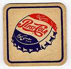 pepsi cola soda bottle cap coaster vintage returns accepted within