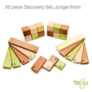  Tegu Discovery Set   Jungle   Magnetic Wooden Blocks: Toys 