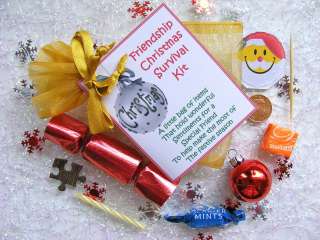 Personalised Special Best Friend Christmas Survival Kit Gift Card 