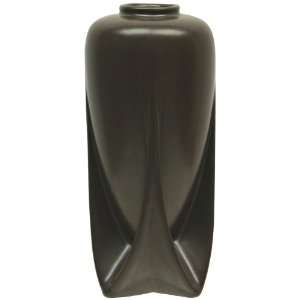  Teco Pottery Dark Brown Rocket Vase: Home & Kitchen