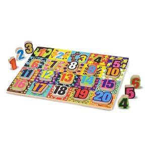  Jumbo Numbers Chunky Puzzle: Toys & Games