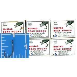 Mustad Fishing Hooks   Beak 9568 Size 6 Qty 500  Sports 
