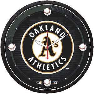 Oakland Athletics MLB Round Wall Clock:  Sports & Outdoors