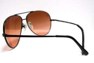 Black Metal Serengeti Aviator Sunglasses Drivers 5223 Essentials vtg 
