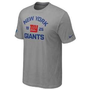  New York Giants Heathered Grey Nike Arch T Shirt Sports 