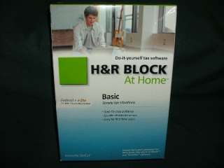 Block At Home Tax Software Basic Tax Year 2010  