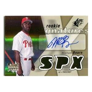  Michael Bourn Autographed 2007 Upper Deck SPx Card: Sports 
