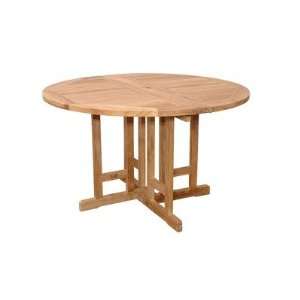 Anderson Teak TBF 047BR Butterfly 47 Round Folding Table  