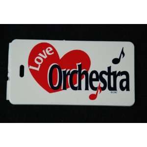  ID/Luggage tag featuring words Love Orchestra Musical 