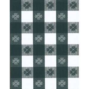 Tavern Check 1 Squares Series 9802 Hunter Green Vinyl Tablecloth 54 