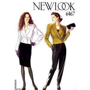 New Look 6467 Sewing Pattern Jacket Slim Skirt Pants Suit Size 8   18