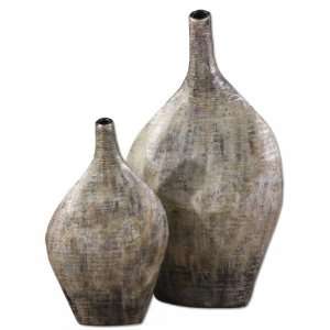 Uttermost Vases   Tatia Decorative Rustic Vases Set/219239  