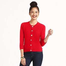 Kate Spade Lacquer Red Cherilyn Wool Cashmere Cardigan NWT XXS 