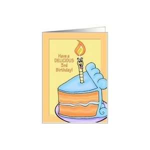  Tasty Cake Humorous 3rd Birthday Card Card Toys & Games