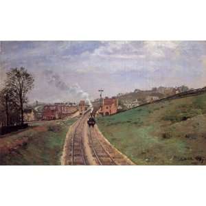 Oil Painting Lordship Lane Station, Dulwich Camille Pissarro Hand Pa 