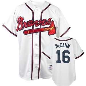 Brian McCann Majestic MLB Home Replica Atlanta Braves Youth Jersey