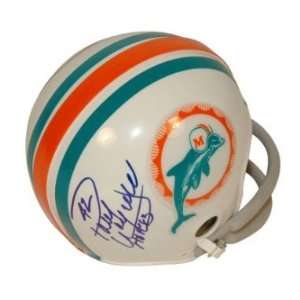  Paul Warfield Signed Miami Dolphins Mini Helmet HOF83 