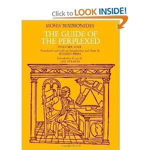   Guide of the Perplexed, Vol. 1 [Paperback] Moses Maimonides Books