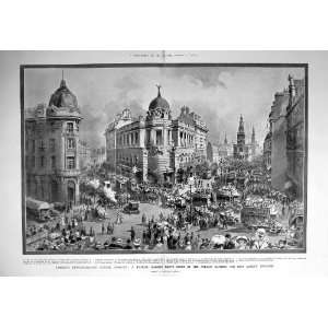  1908 LONDON TRAFFIC PROBLEM STRAND GAIETY THEATRE